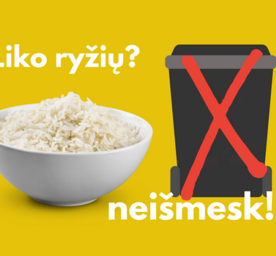 Liko virtų ryžių? Neišmesk!